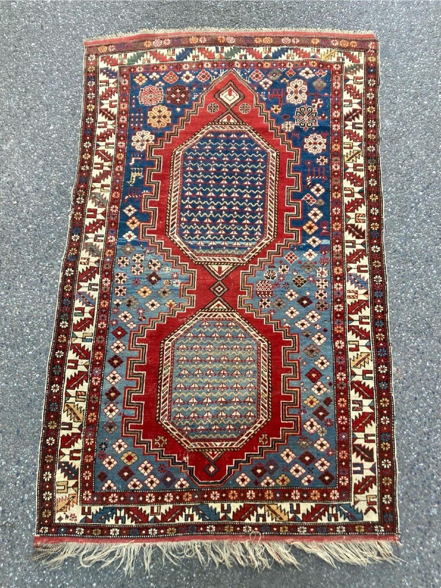 Tapis Caucasien - Arménie. Circa 1880. 215 X 128 Cm-photo-5