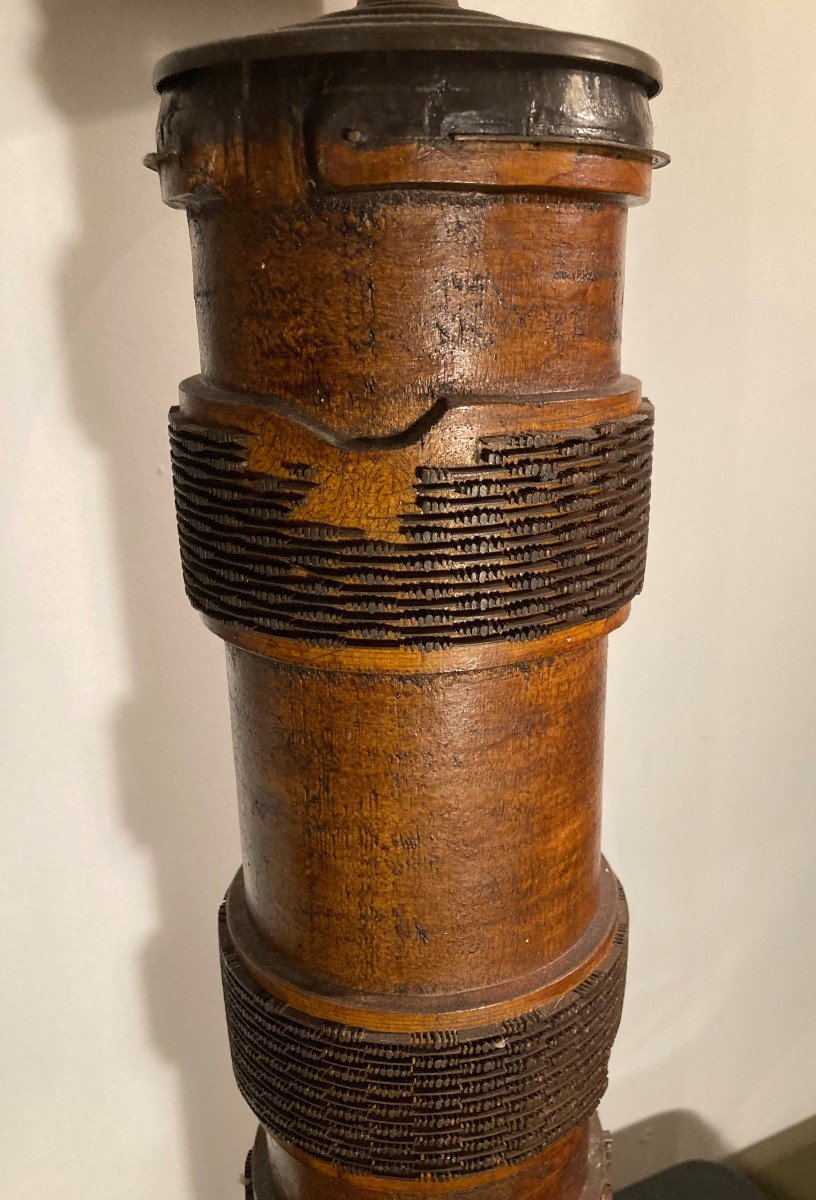 19th Century Printing Roller Lamp-photo-4