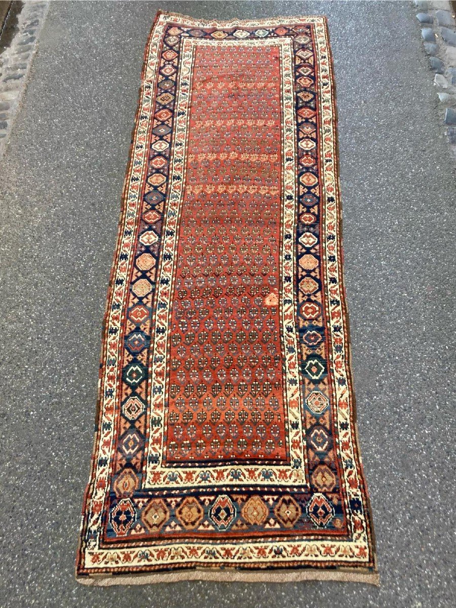 Tapis Karabakh - Arménie Caucase. Circa 1880. 362 X 116 Cm-photo-3