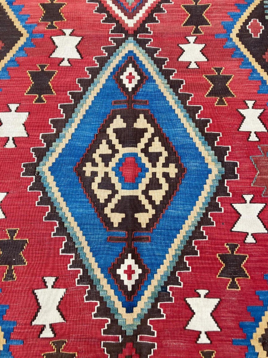 Kilim Shahsavan - Perse. Circa 1880. 340 X 168 Cm-photo-1