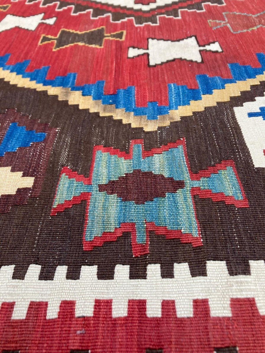 Kilim Shahsavan - Perse. Circa 1880. 340 X 168 Cm-photo-2