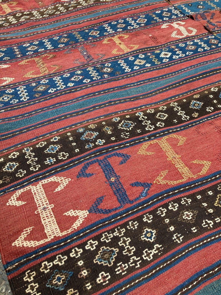 Kilim Verneh / Caucasus. Circa 1880. 235 X 183 Cm-photo-3