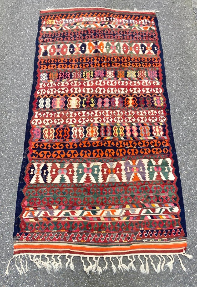 Kilim Bergama / Anatolie 1900-1920. 297 X 150 Cm