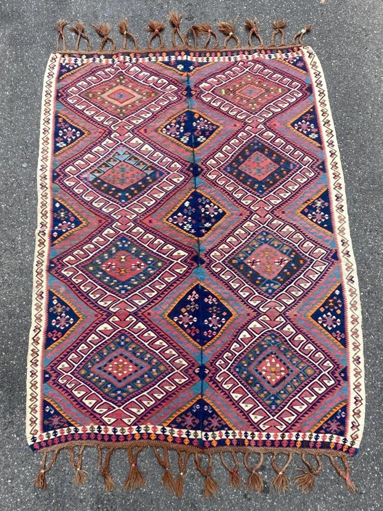 Kilim Hakkari - Anatolie. Circa 1900. 233 X 157 Cm-photo-1