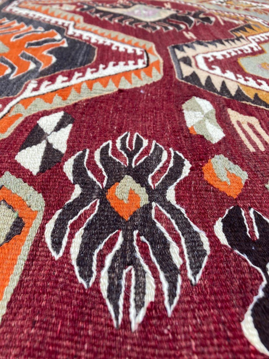 Kilim Monts Taurus - Anatolie. Circa 1930. 310 X 147 Cm-photo-3