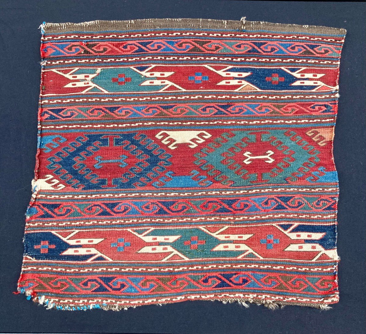 Maffrash Fragment Karabag - Caucasus. Circa 1850. 52 X 48 Cm-photo-2