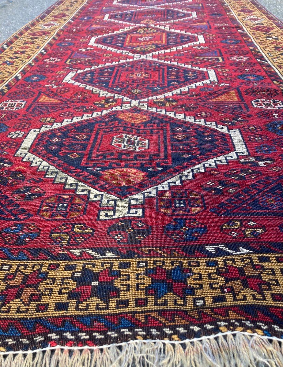 Tapis Kurde. Gaziantep - Anatolie. Circa 1900 - 1920. 320 X 145 Cm-photo-5