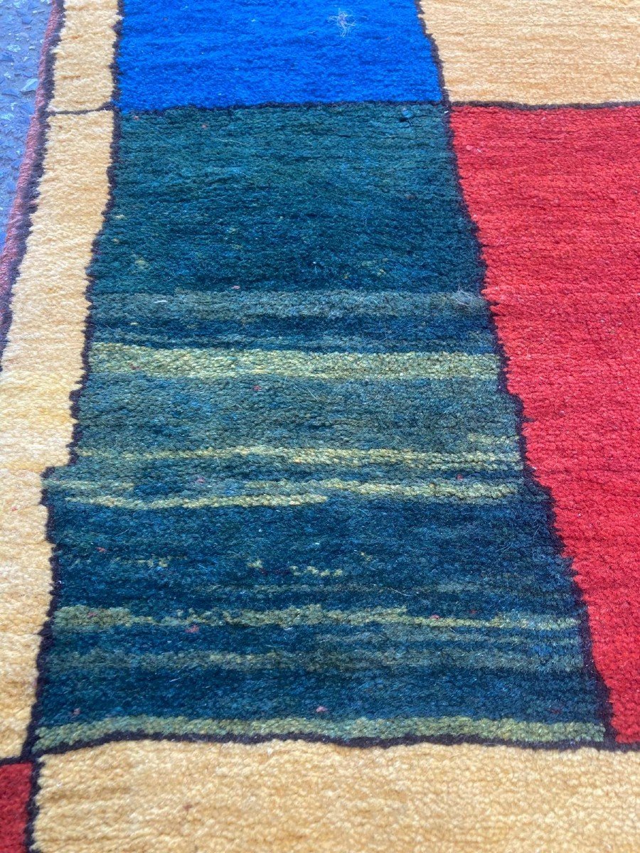 Tapis Gabbeh - Iran. Milieu 20 Ième. 285 X 92 Cm-photo-2