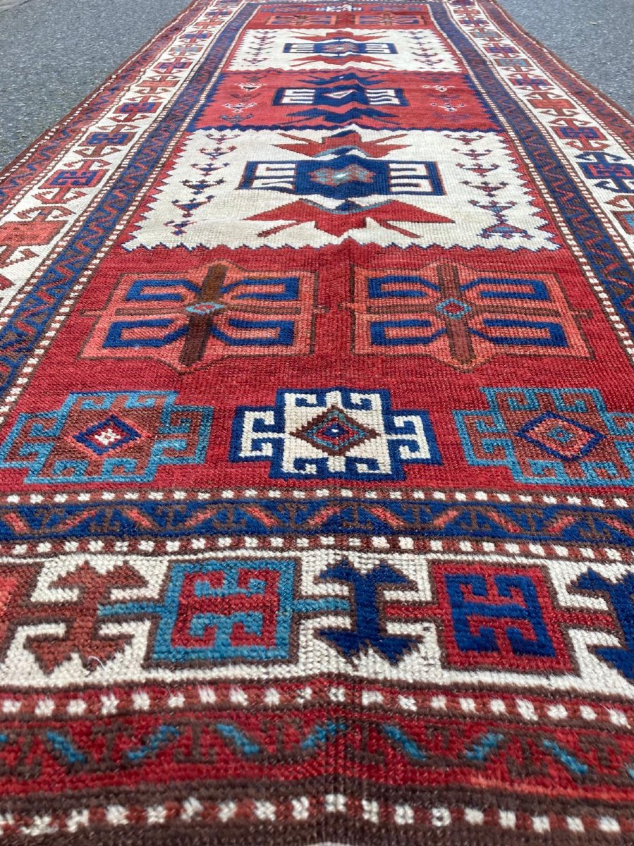 Kurdish Carpet - Anatolia. Circa 1880. 305 X 112 Cm-photo-2