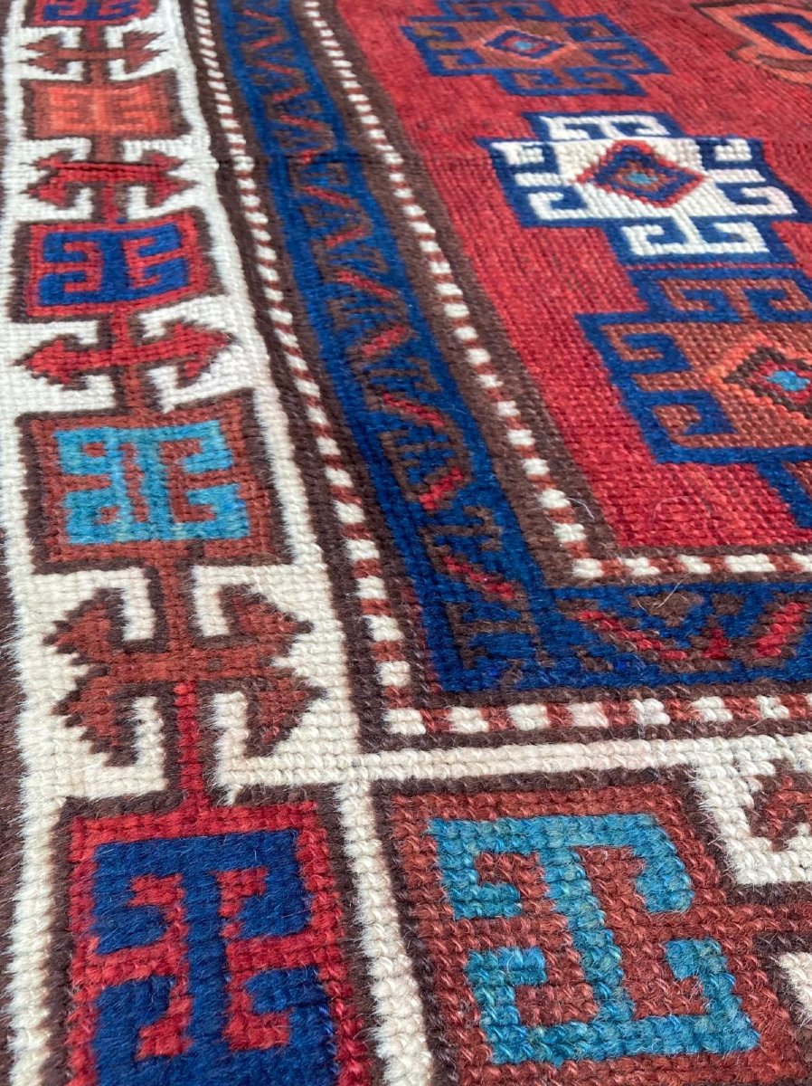 Tapis Kurde - Anatolie. Circa 1880.  305 X 112 Cm-photo-5