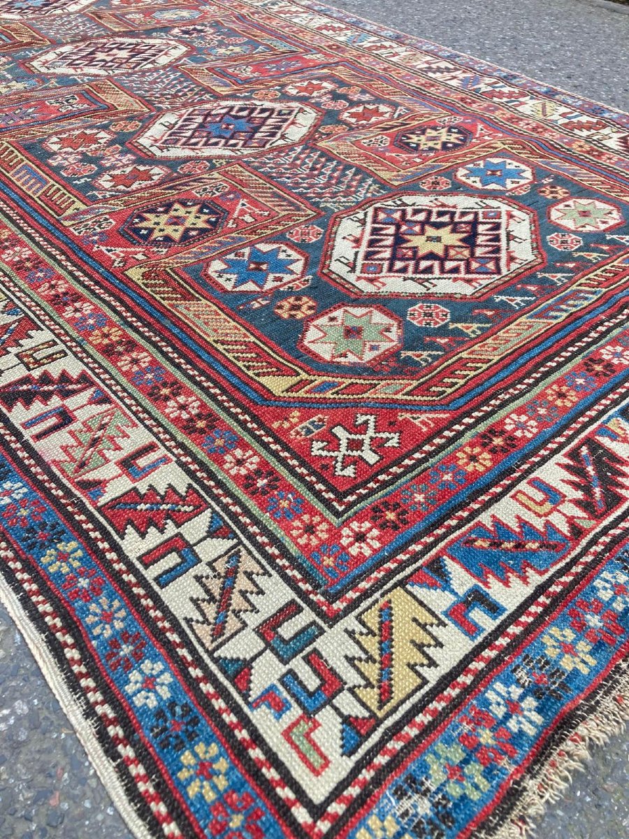 Caucasus Carpet. Circa 1880. 215 X 127 Cm-photo-2