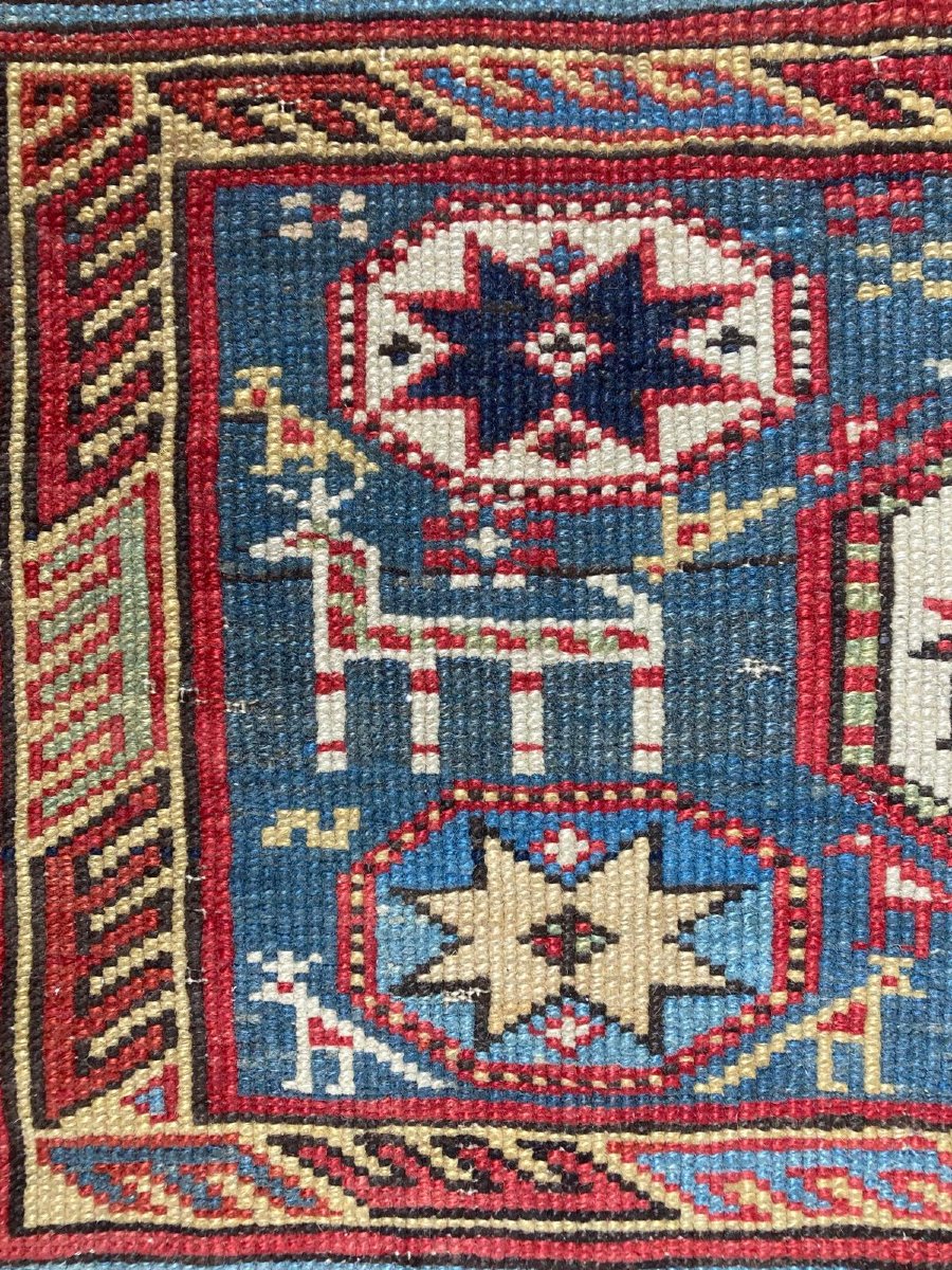 Caucasus Carpet. Circa 1880. 215 X 127 Cm-photo-4