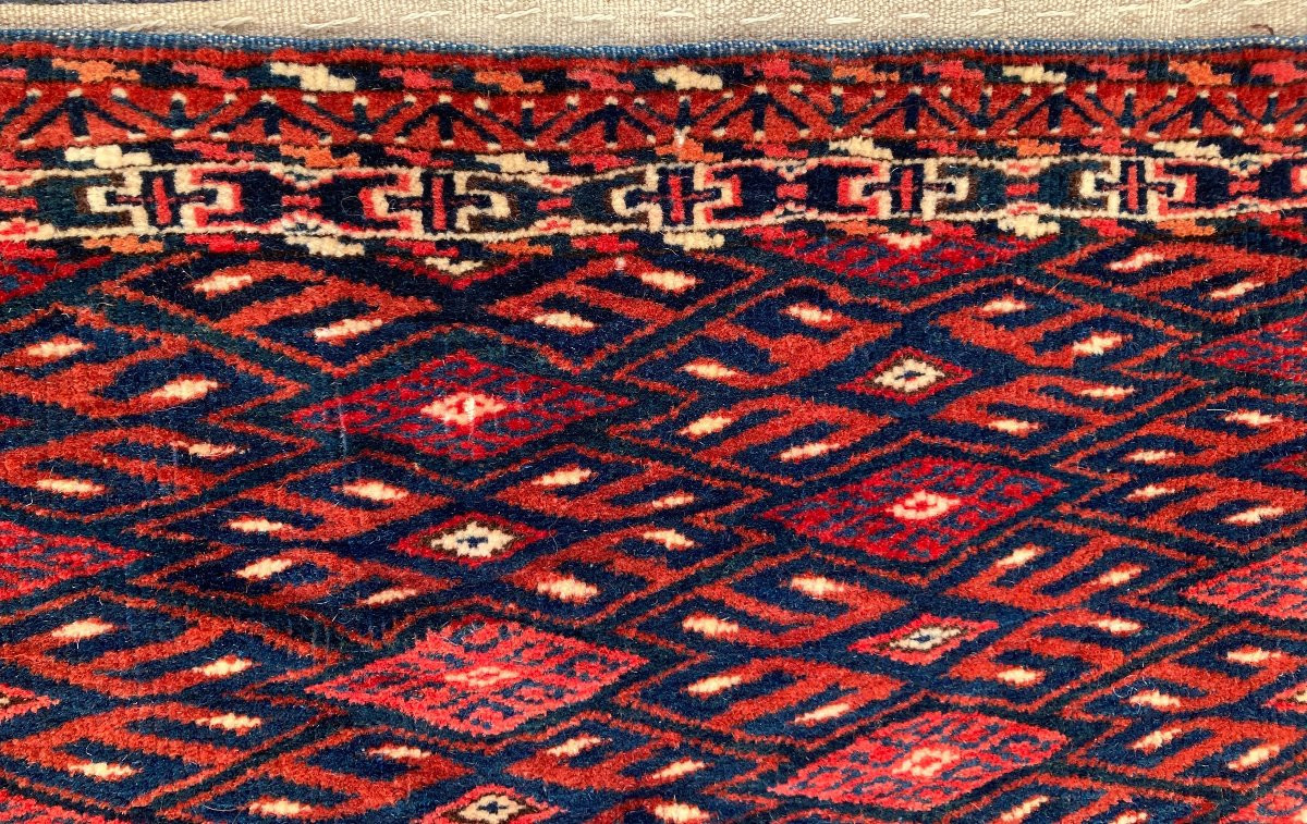 Torba Yomud Turkmène. Circa 1900. 90 X 40 Cm-photo-1