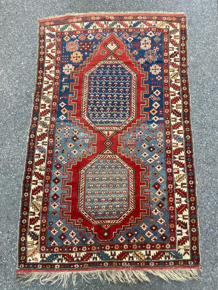 Karabag Caucasus Rug. Circa 1880. 215 X 128 Cm