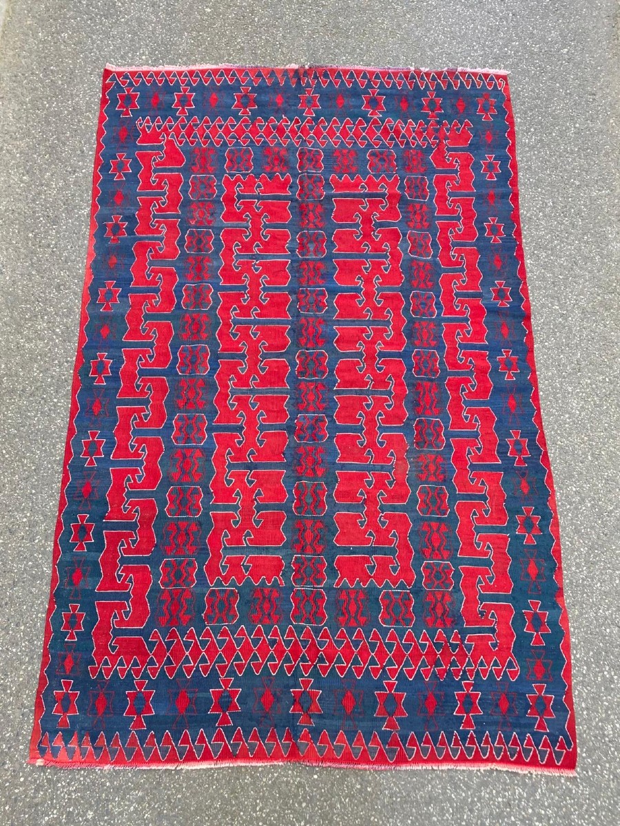 Yüncü Kilim Bergama - Anatolie. Milieu 20 Ième. 275 X 164 Cm