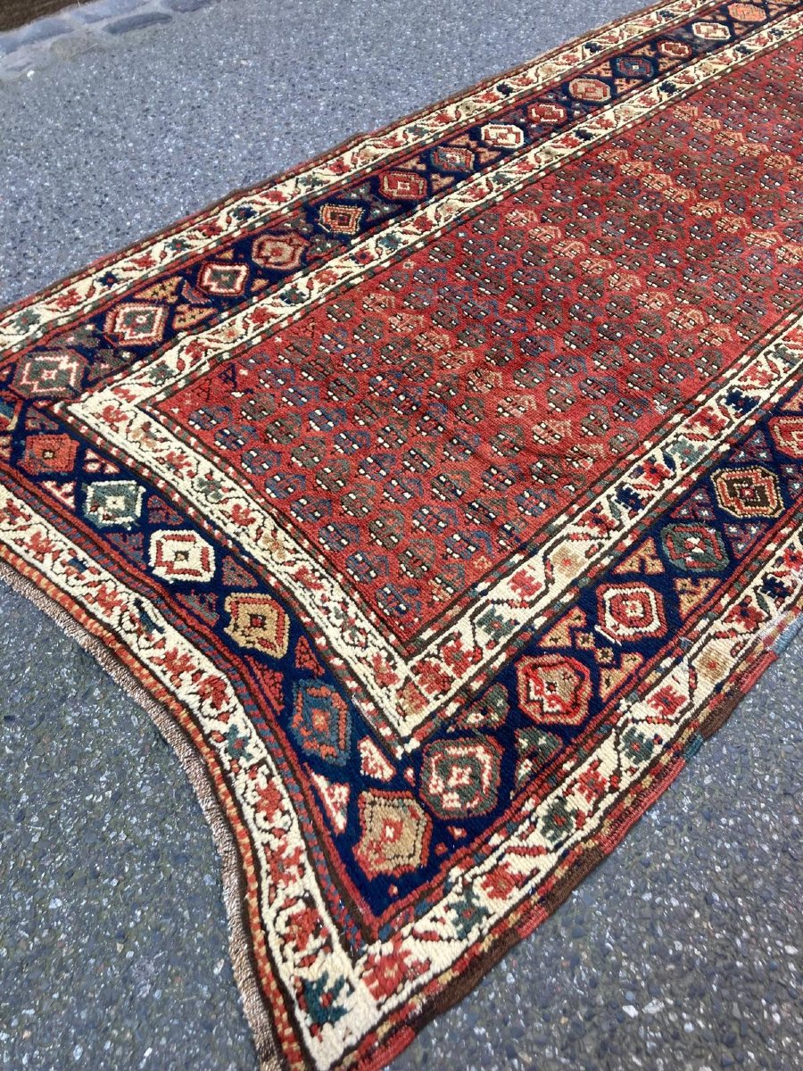 Tapis Karabag - Arménie. Caucase. Fin 19 Ième. 362 X 116 Cm-photo-2