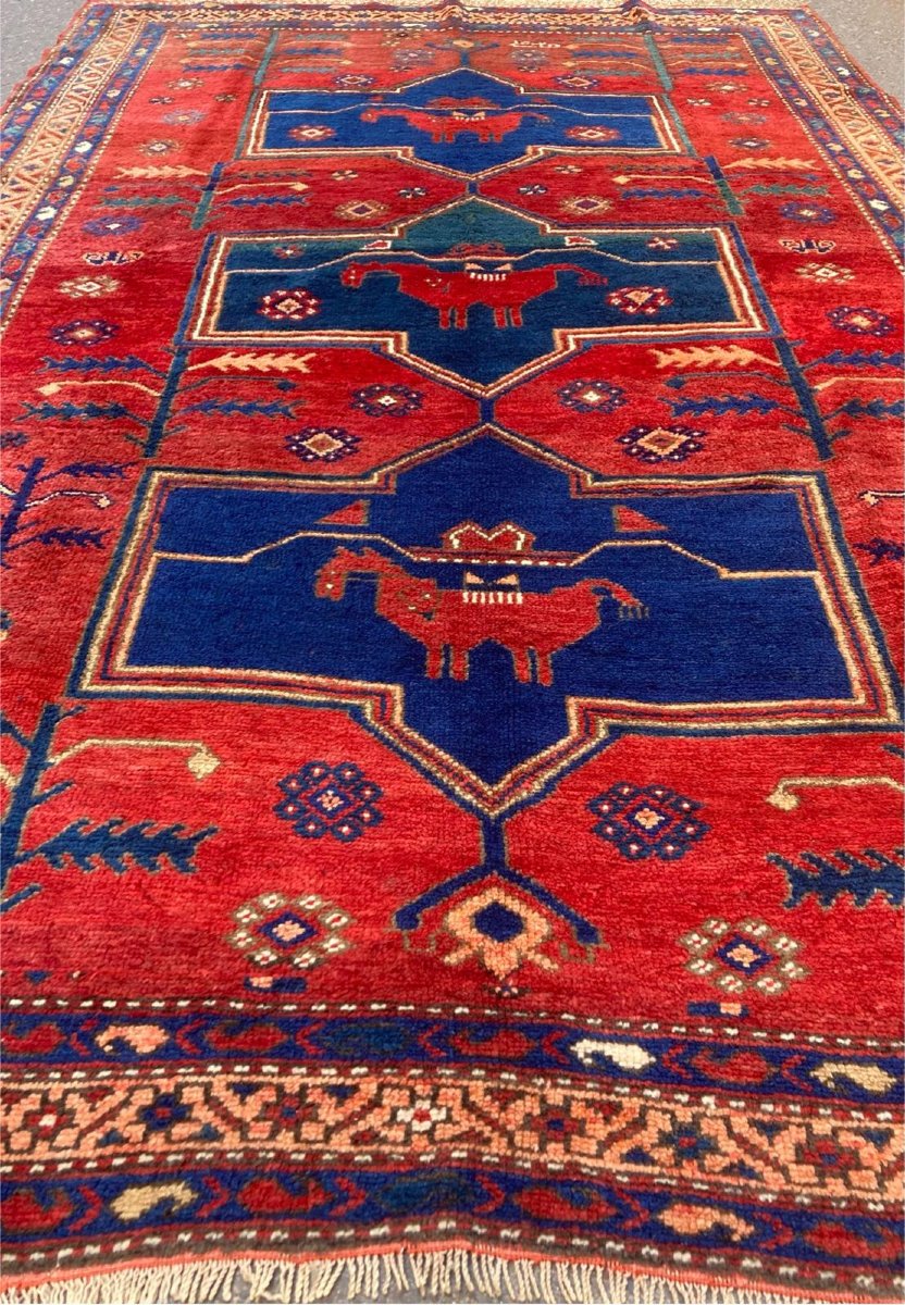 Tapis Kazakh. Caucase. Début 20 Ième.  245 X 160 Cm-photo-1