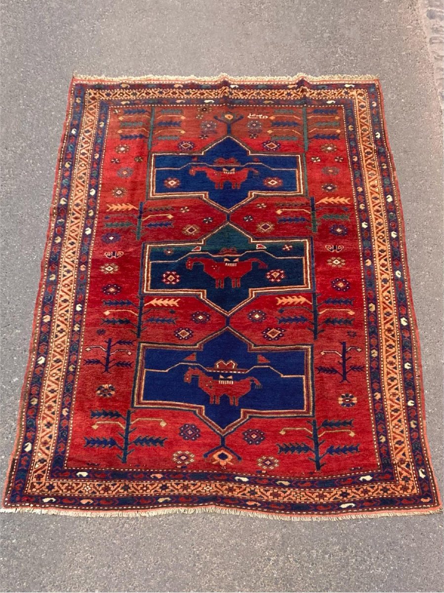 Tapis Kazakh. Caucase. Début 20 Ième.  245 X 160 Cm-photo-7