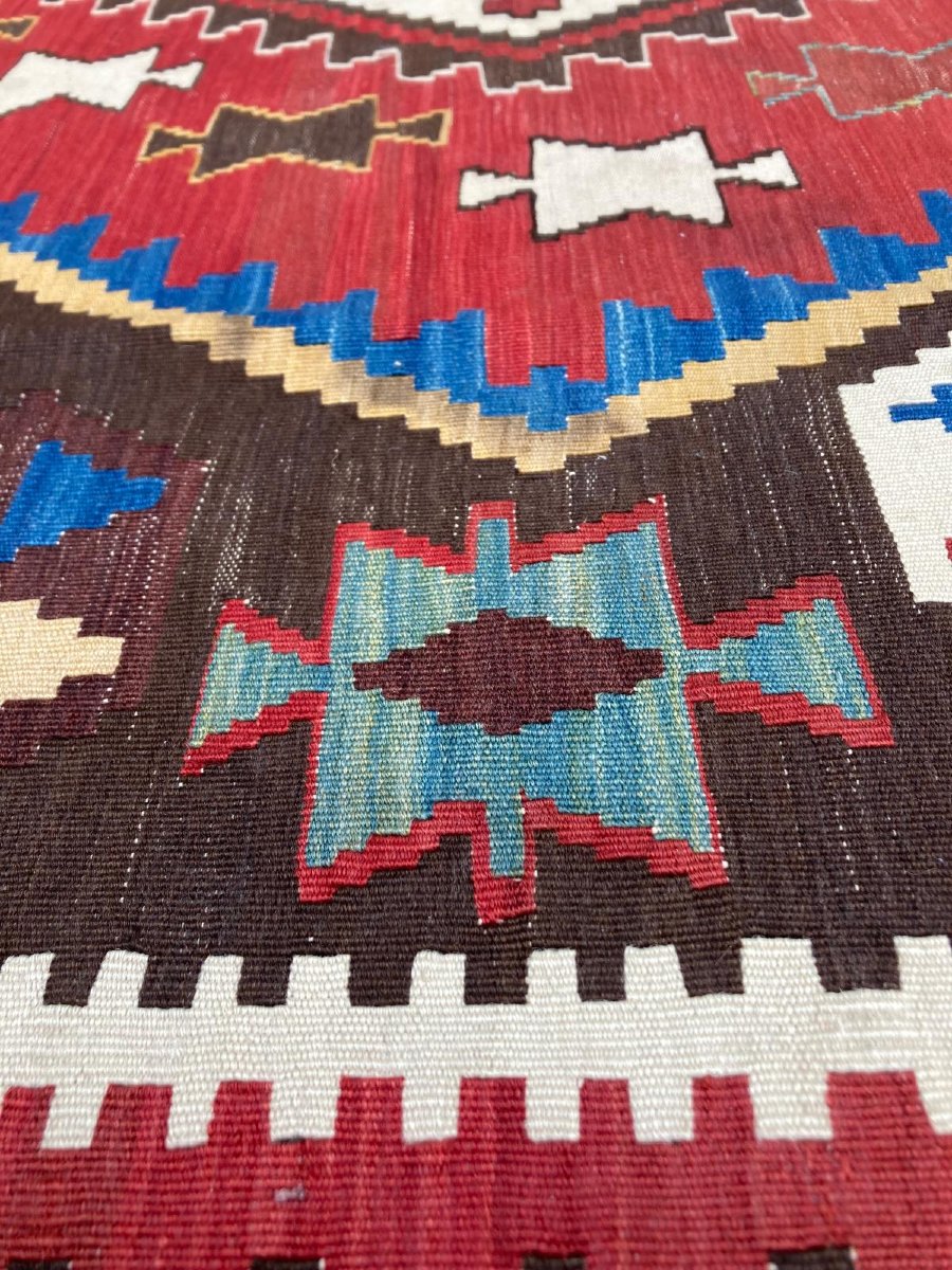 Kilim Shahsaven - Persia. Circa 1900. 340 X 168 Cm-photo-4