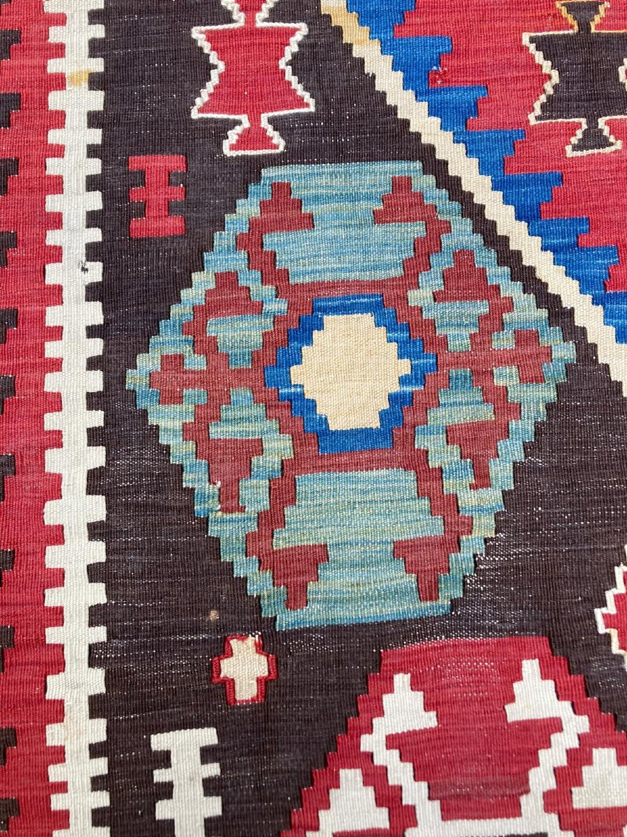 Kilim Shahsaven - Persia. Circa 1900. 340 X 168 Cm-photo-5