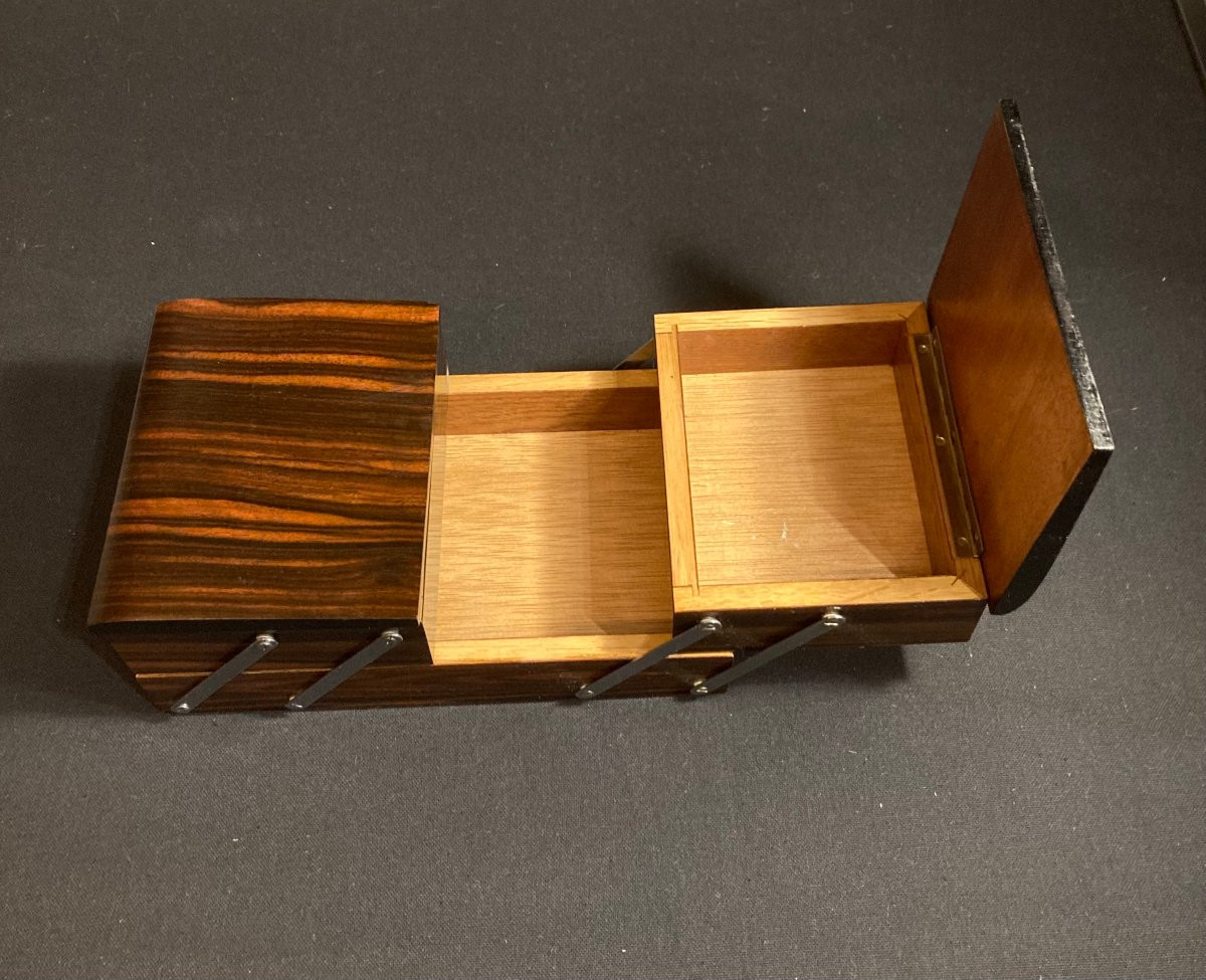 Multi-compartment Ebony Box. 1930s-photo-1