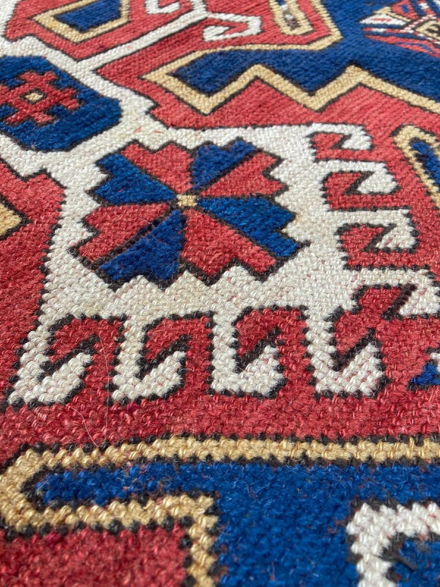 Tapis Caucase. Kazakh. Circa 1900. 245 X 170 Cm-photo-2