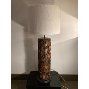 Lampe Rouleau Imprimerie 19 Ième Siècle. H= 85 Cm