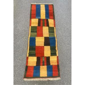 Gabbeh Rug - Iran. Mid 20th Century. 285 X 92 Cm