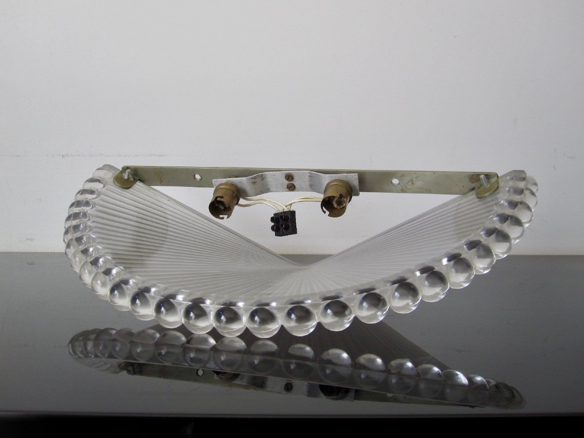 Grande Applique Art Déco Perles Signée R Lalique-photo-4