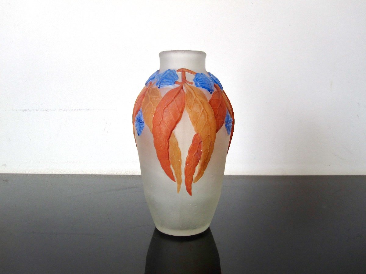 Ancien Vase Art Deco Peynaud-photo-2