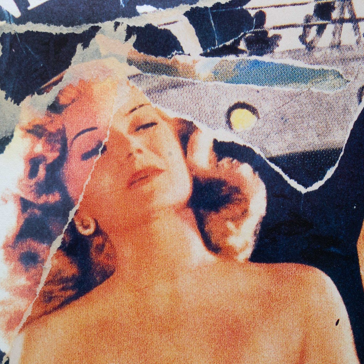 Seridècollage By Mimmo Rotella, "gilda," Signed, '900-photo-2