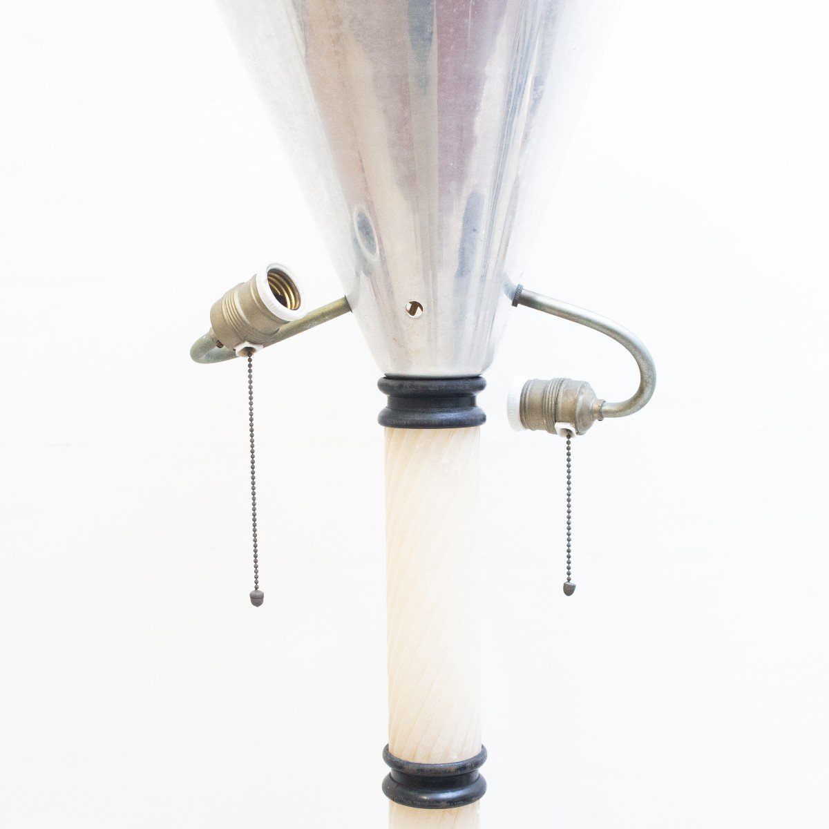 Designer Alabaster Floor Lamp, 1930s -photo-3