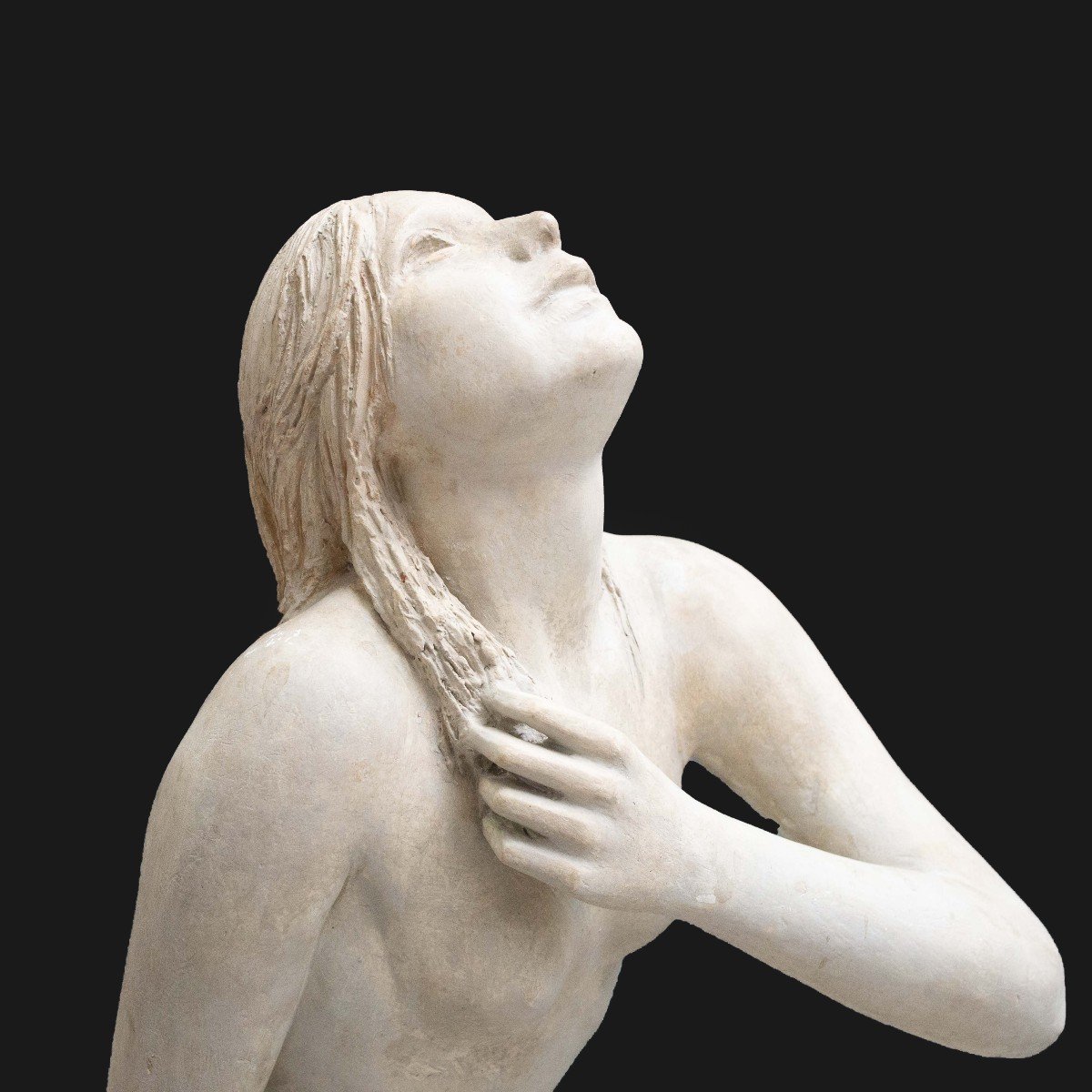 Emilio Musso, Large Plaster Sculpture, "young Woman," 1937-photo-2