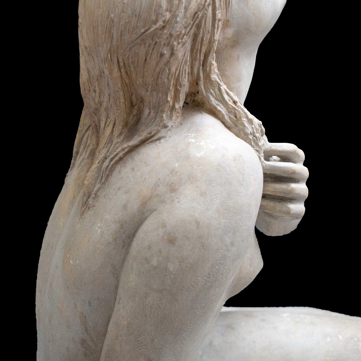 Emilio Musso, Large Plaster Sculpture, "young Woman," 1937-photo-4
