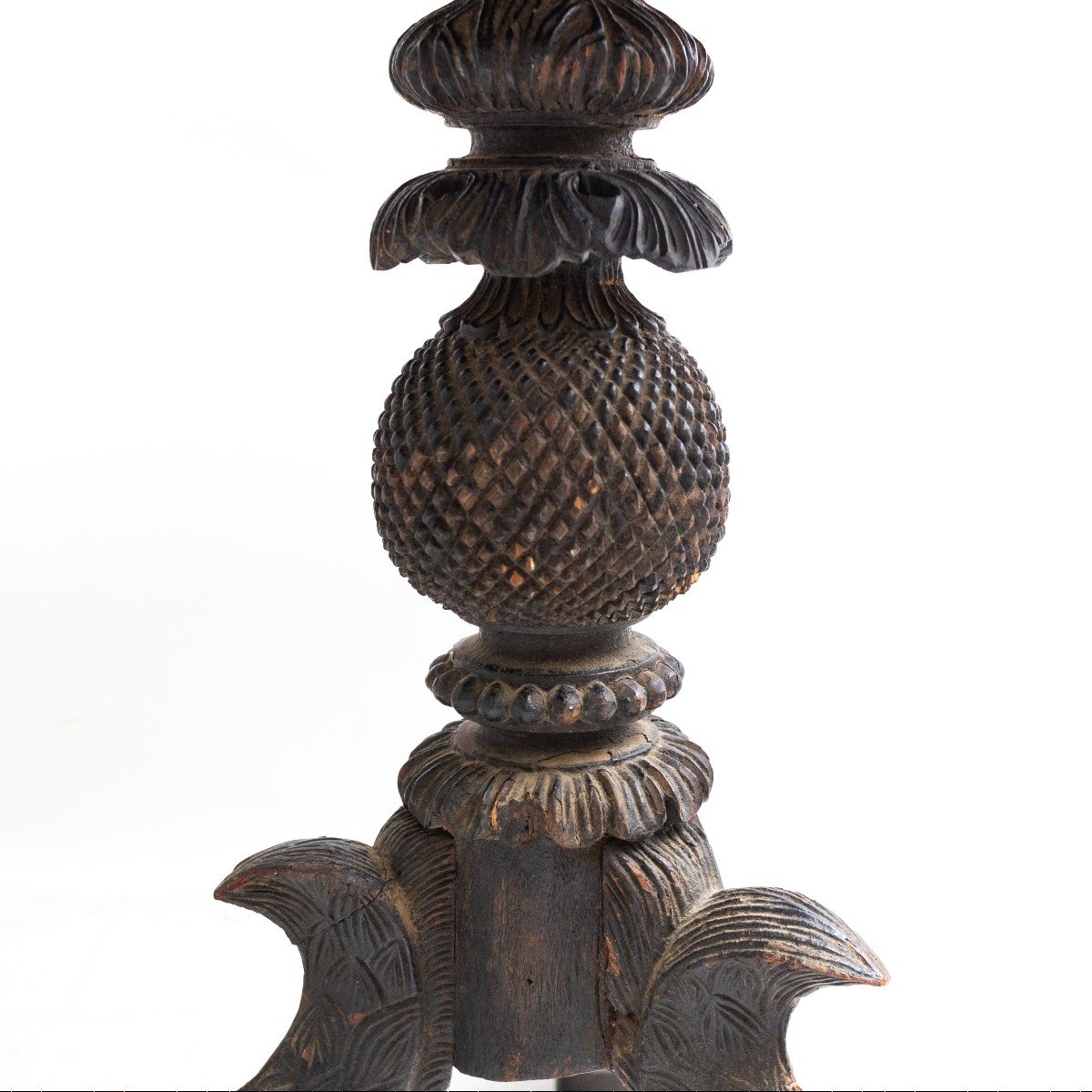 Table à Bascule Anglo-indienne Sculptée, Fin Du XIXe Siècle-photo-3