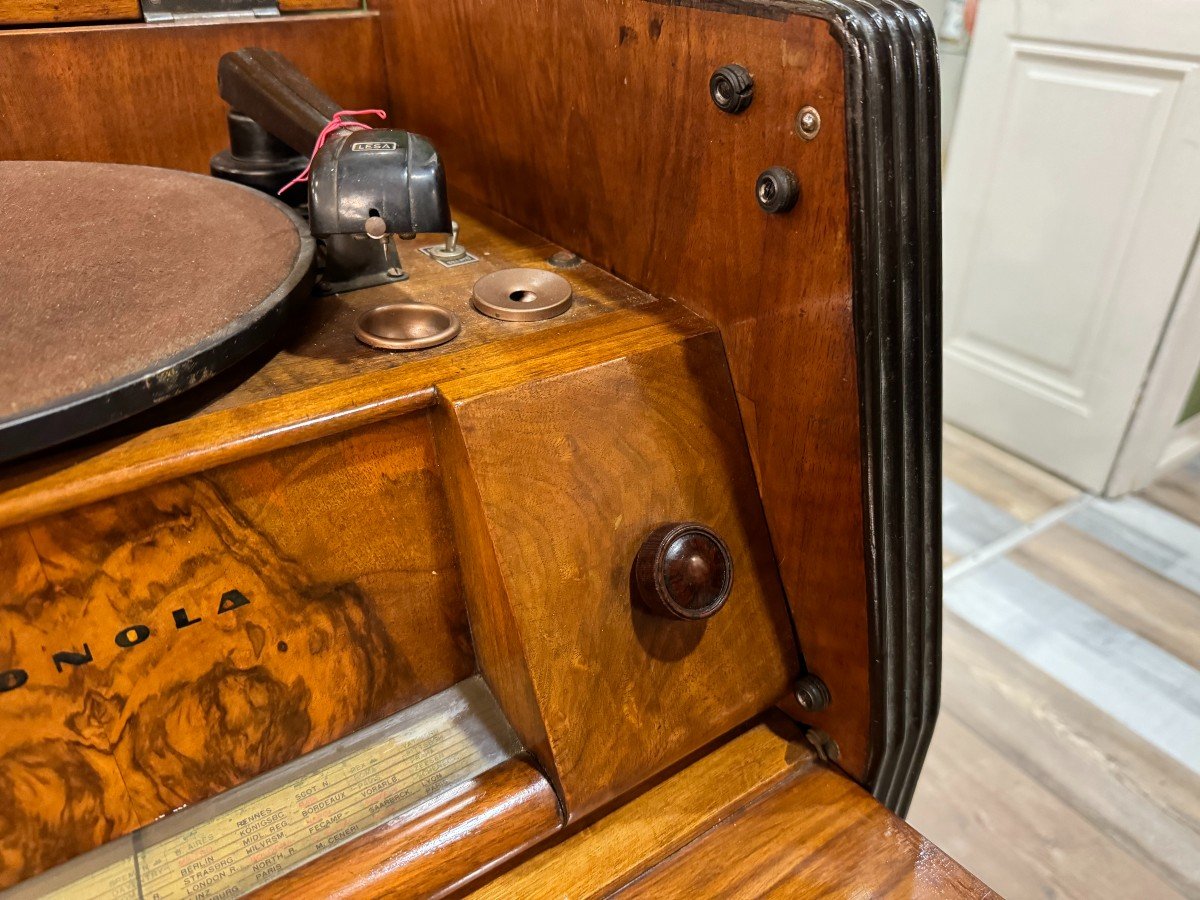 Phonola Radio Cabinet With Record Player, 1960s-photo-6