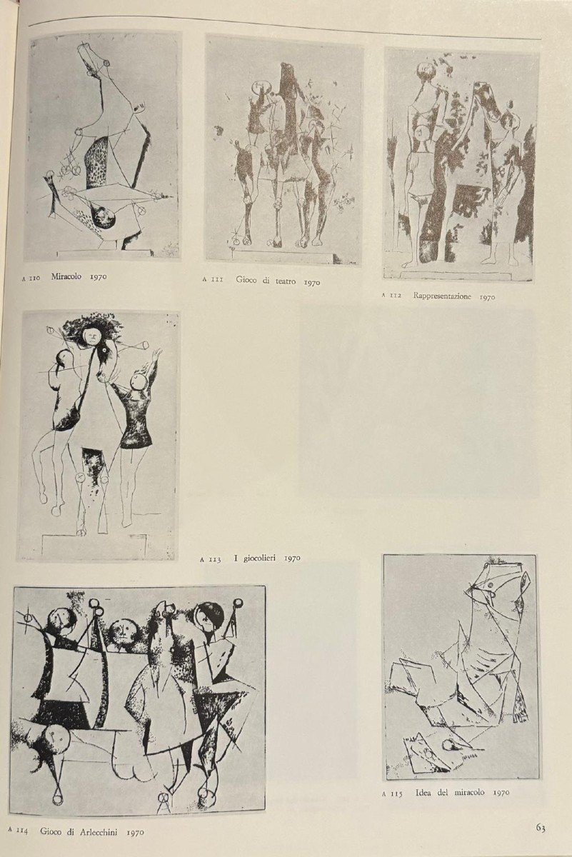 Marino Marini, Etching, "representation," Print Run I/xx, 1970-photo-3