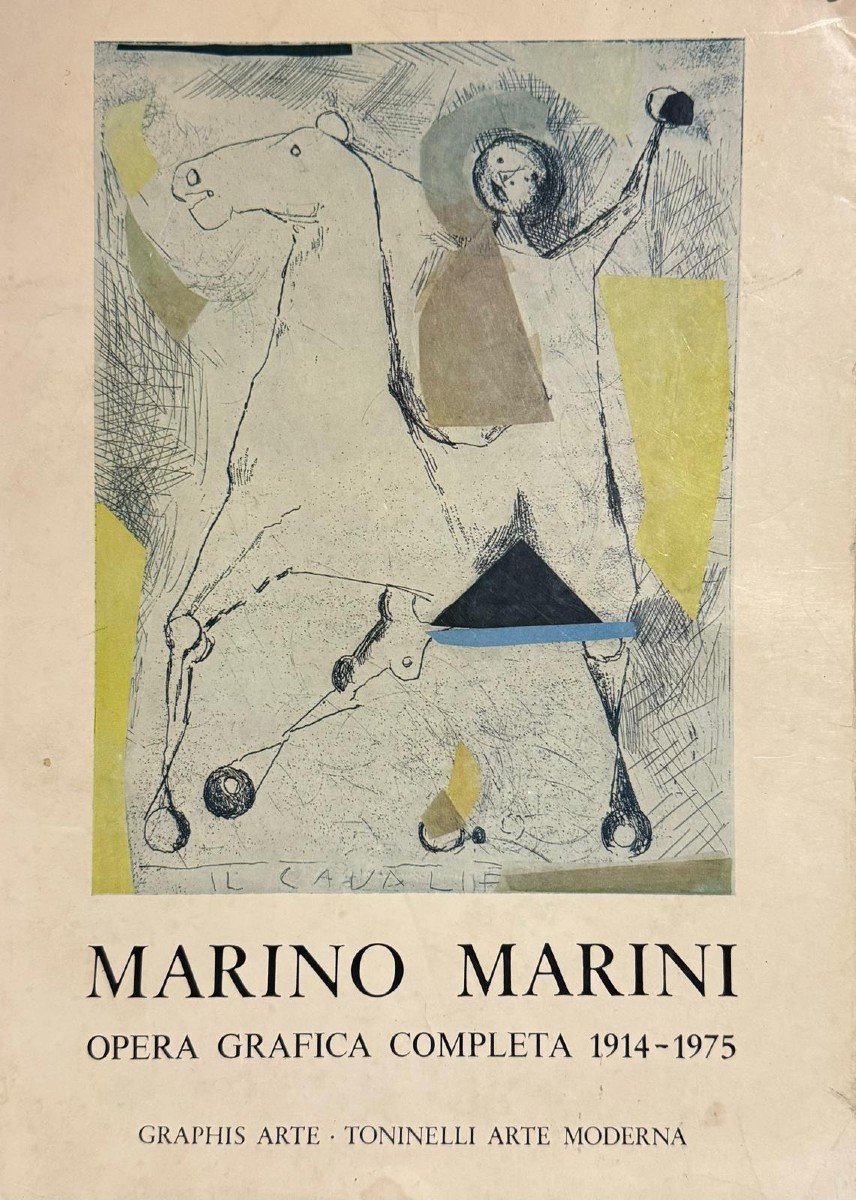 Marino Marini, Etching, "representation," Print Run I/xx, 1970-photo-4