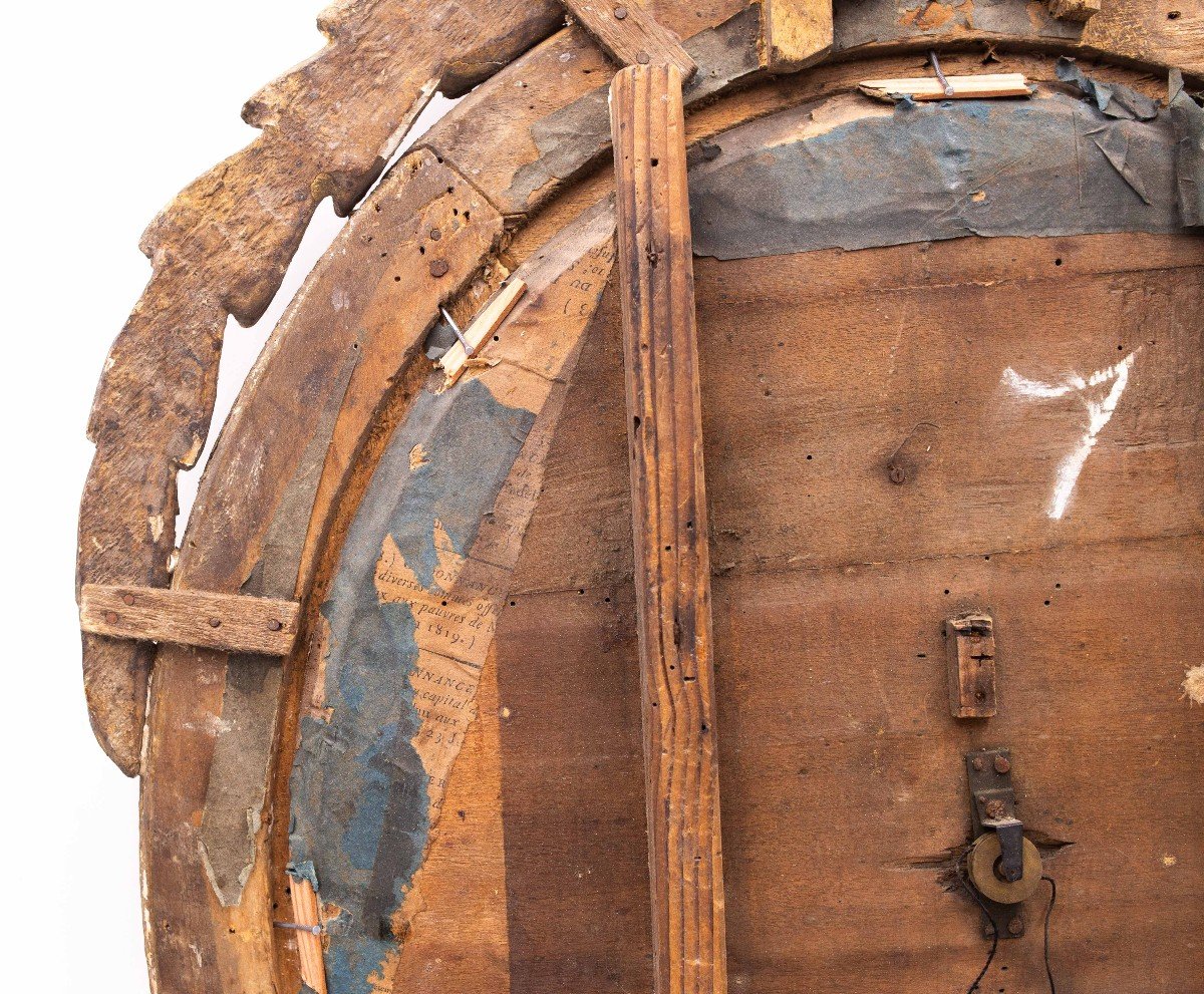 Barometer Origin France, In Gilt Wood, 1833-photo-7