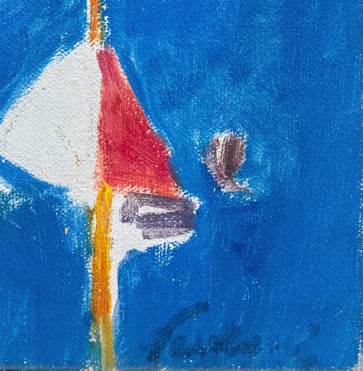 Enrico Paulucci, "regatta," Oil On Canvas, Signed, Mid-20th Century-photo-3