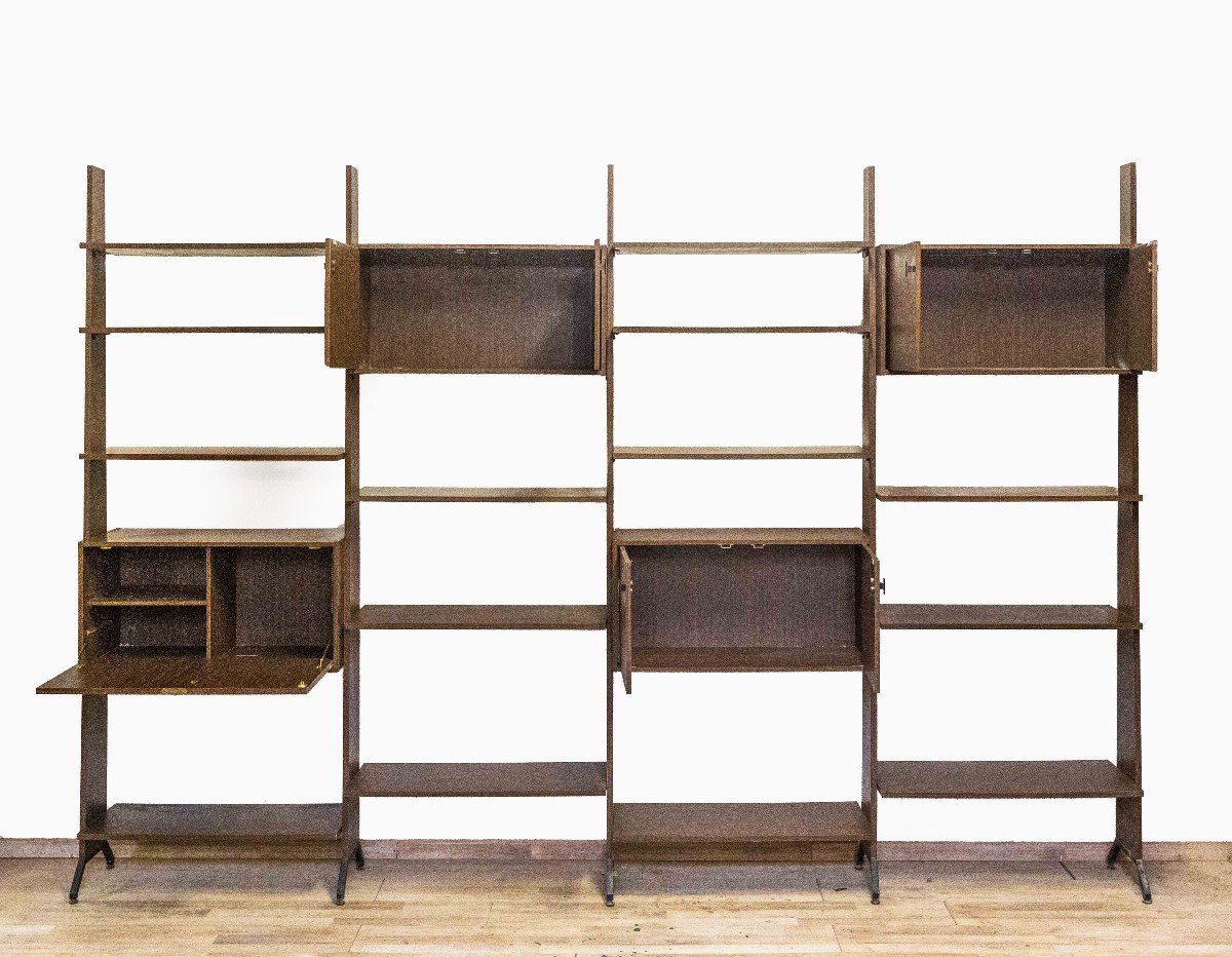 Vintage Modular Design Bookcase ,italy, 1960s-photo-7