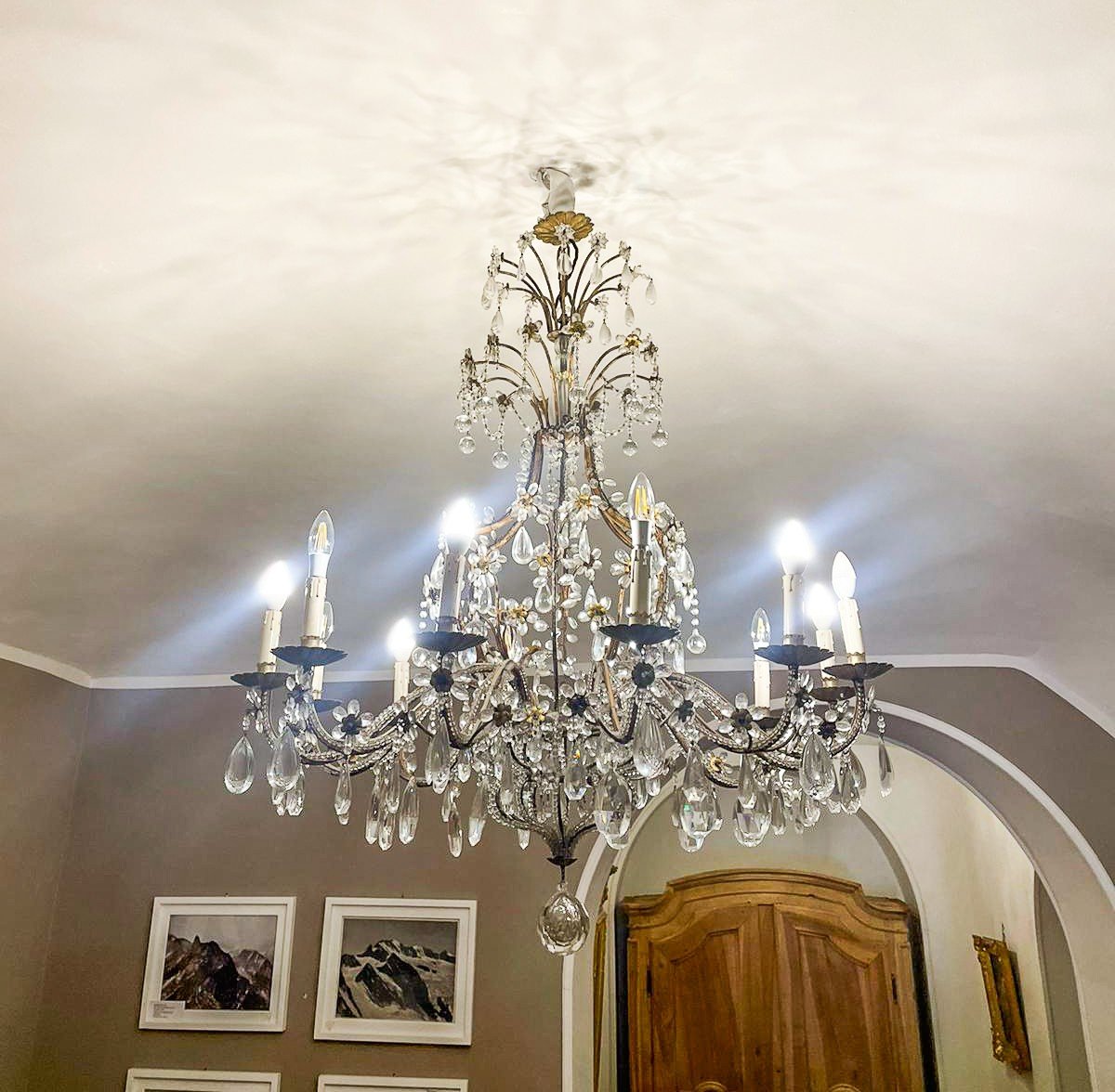 Maria Theresa Style Chandelier, Early 1900s-photo-4