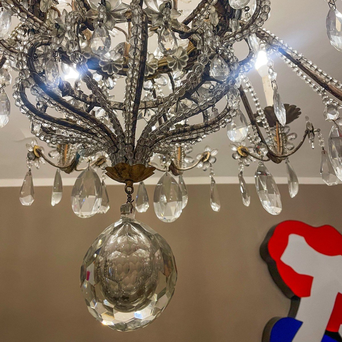 Maria Theresa Style Chandelier, Early 1900s-photo-4