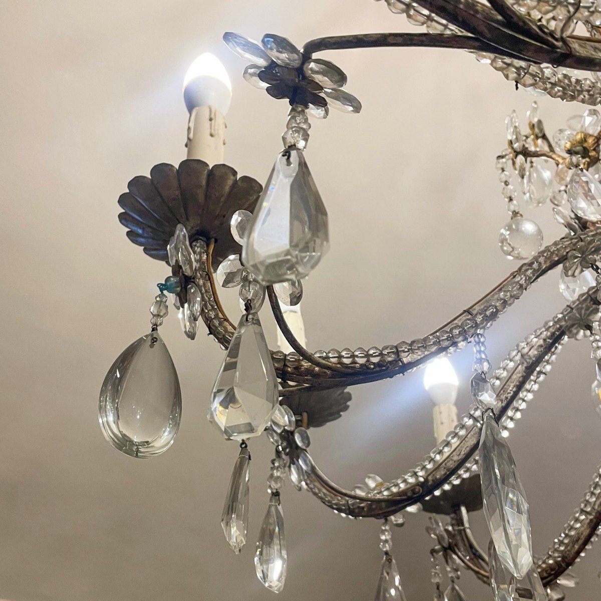 Maria Theresa Style Chandelier, Early 1900s-photo-6