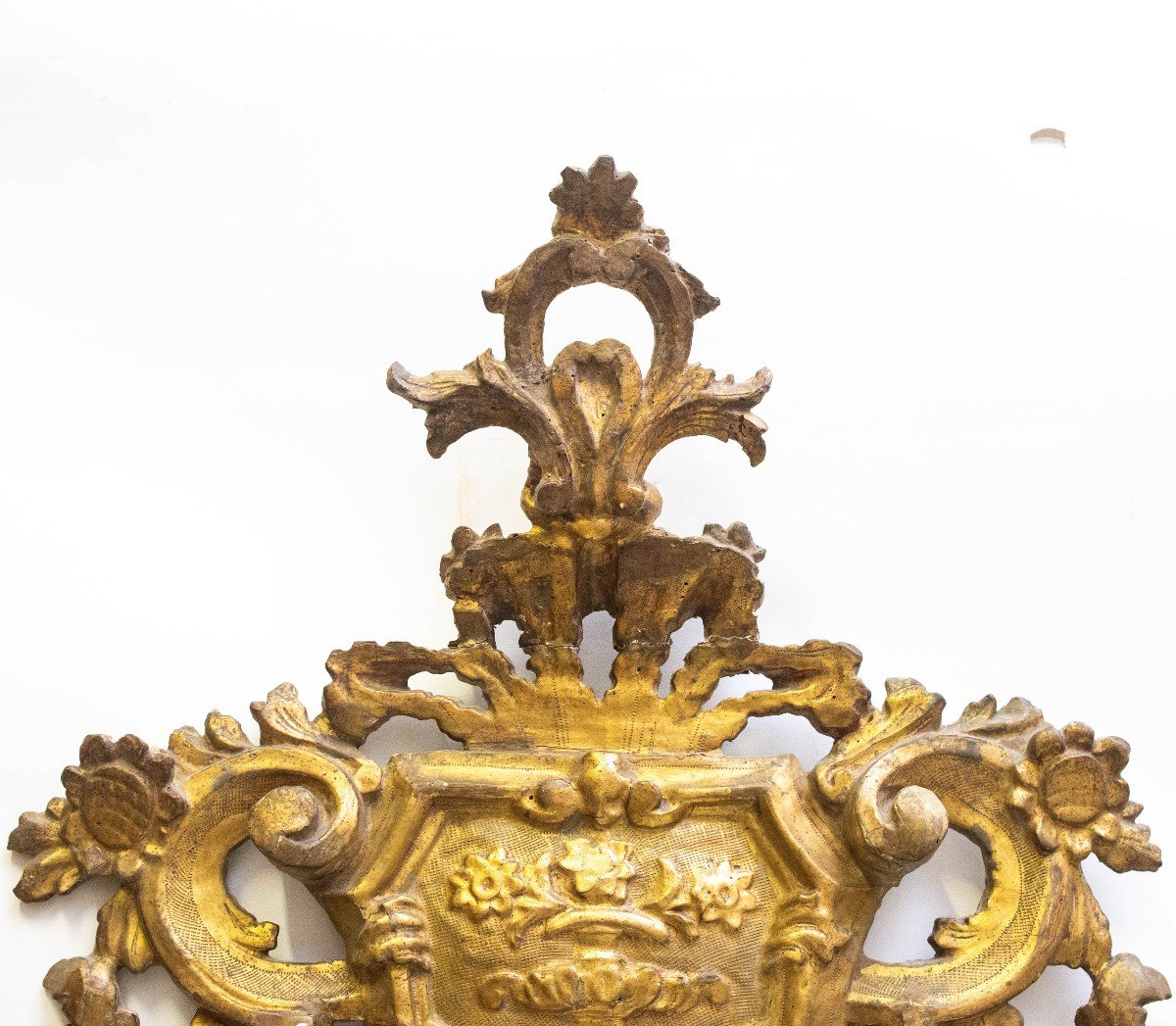 Miroir En Bois Doré, Style Baroque, époque 18ème Siècle-photo-6