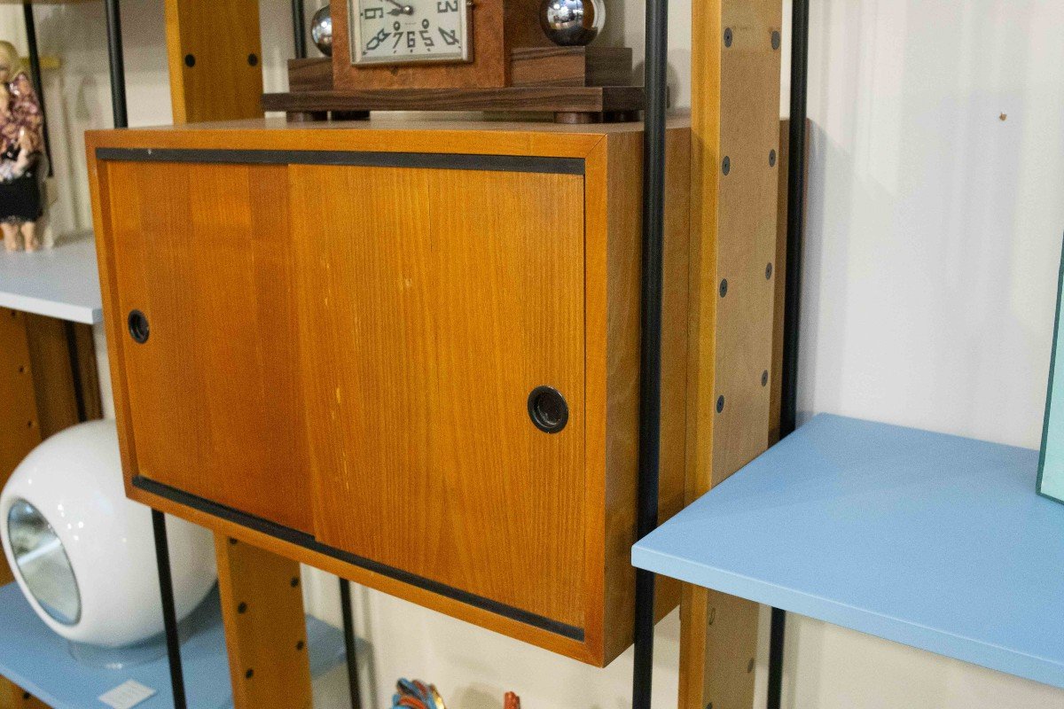 Modular Vintage Design Bookcase ,italy, 1960s-photo-3