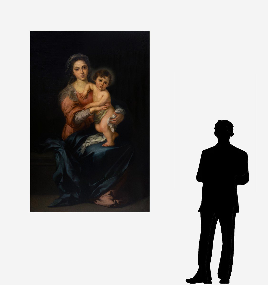 Bartolomé Esteban Murillo, Copie De, Vierge à l'Enfant, XVIIIe Siècle-photo-2