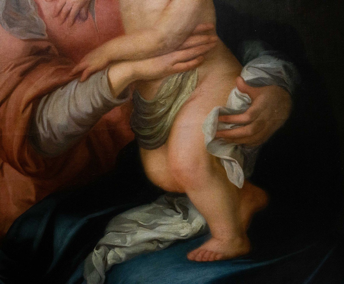 Bartolomé Esteban Murillo, Copie De, Vierge à l'Enfant, XVIIIe Siècle-photo-4