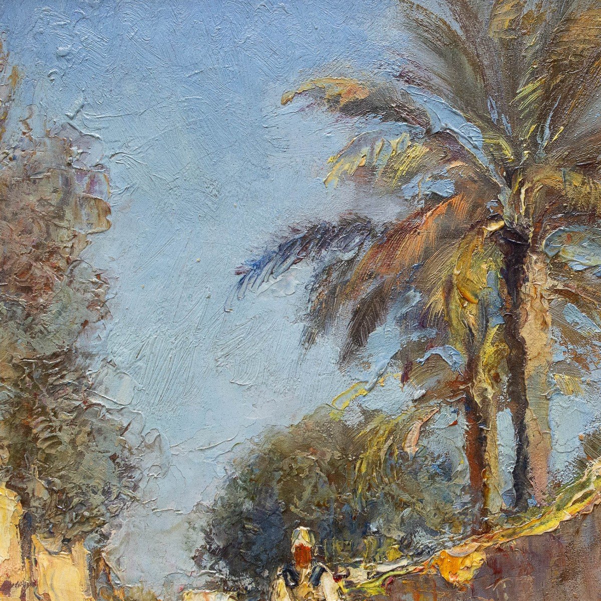 Oil On Panel, By Lidio Ajmone, “tripoli,” Signed, 1912-photo-5