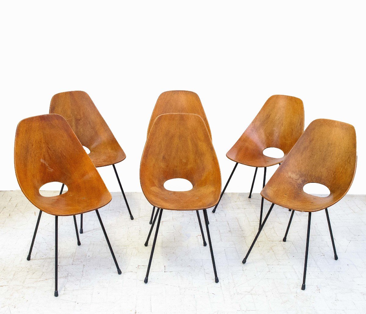 Set Of 6 Medea Chairs By Vittorio Nobili, 1950s/60s